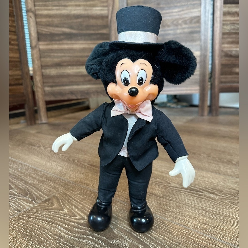 Vintage Walt Disney Co Applause Mickey Mouse Groom Plush - Picture 1 of 11